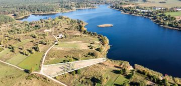 Działka z linią brzegową nad jeziorem