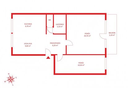 2 pokoje w cichej części moreny!
