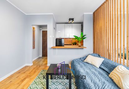 Kawalerka po remoncie, z wydzieloną sypialnią