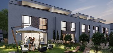 Skrajny segment i ogród i taras i 187,65 m2