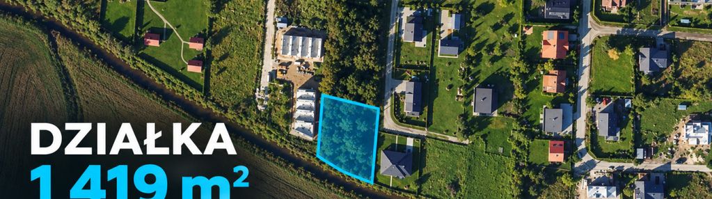 Działka inwestycyjna 1 419 m² | mpzp | sobieszewo