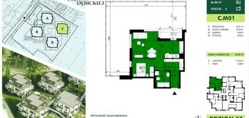 Ul. dębicka 2 pokoje 46,84 m2 + ogród 72m2 !
