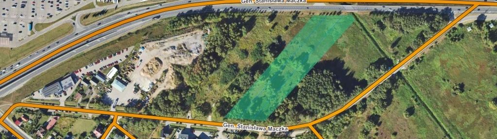 Działka usługowa tuż obok trasy generalskiej.