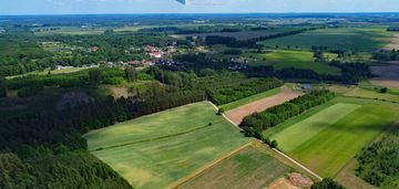 Durąg- działki na uboczu pod lasem.