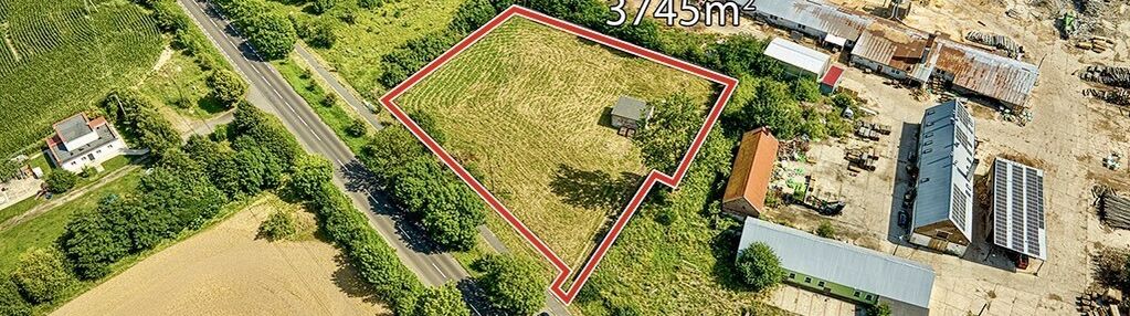 Działka inwestycyjna z wz, 3.745 m²
