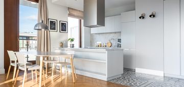 Nowoczesny apartament z tarasem , powiśle