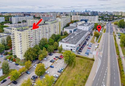 2 pokoje przy metrze służew | 10. piętro