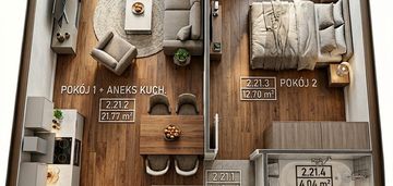 Dwupokojowe mieszkanie w centrum kowal.