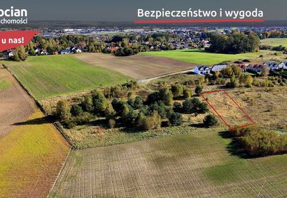 Płaska działka budowlana!granica dąbrowy i banina!