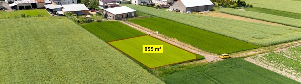 Działka budowlana radonia 855m2