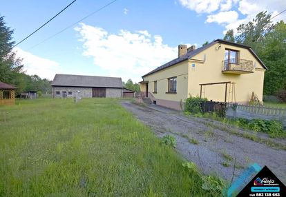 Dom ze stodołą, garażem i komórką, duża działka