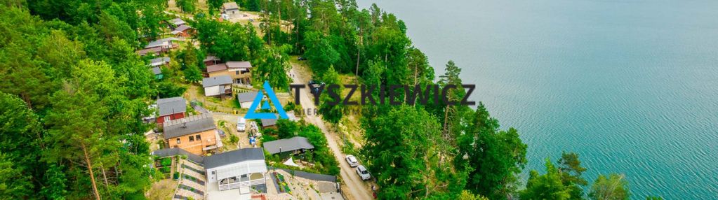 Malownicza działka z domkiem z widokiem na jezioro