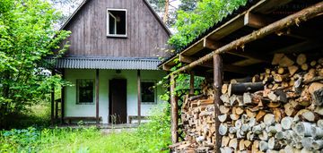 Piękna działka z domkiem obok wisły nasiłów