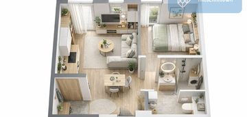 2 pokoje | balkon | i piętro | funkcjonalny układ