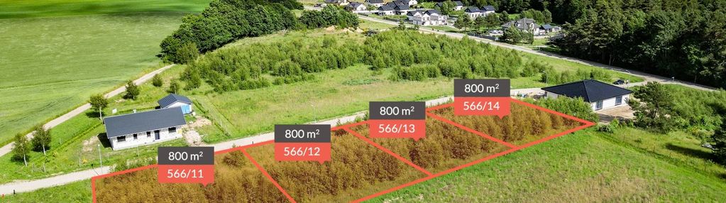 Dz.budowlane strzelino|pełne uzbrojenie|mpzp|800m2
