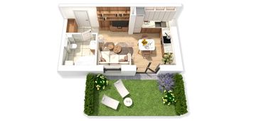 ❤️ idealne ! ponikwoda - z ogródkiem 40m2