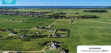Na sprzedaż działka budowlana łebcz 1005 m2 wz