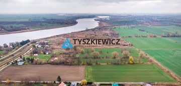 Działka budowlana wiślinka 1384m2, 300m od  wisły