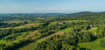 Domek w szalowej w okolicy lasu - okolice grybowa