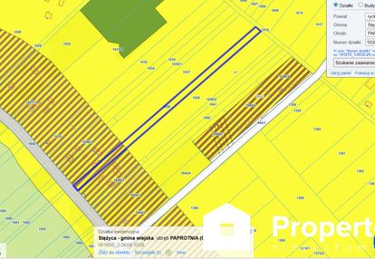Działka budowlana   7200 m²  paprotnia/gm. stężyca