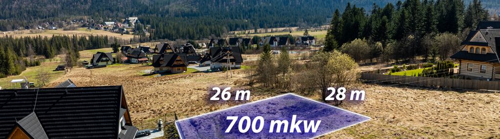 Działka 700m2 kościelisko z pnb