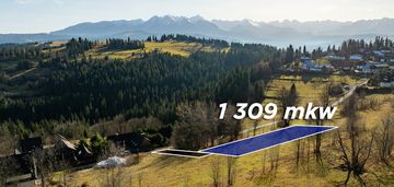 Widokowa działka w rzepiskach | 1310 m2