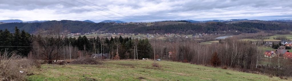 Działka budowlana z widokiem na beskid sądecki