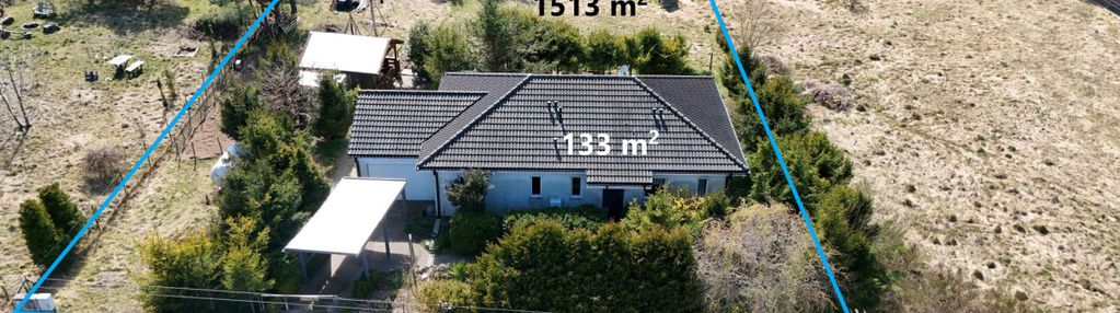 Dom 133m2 boho-azyl w zbychowie 1513m2 działka