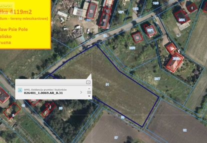 Działka na sprzedaż – 4119 m²,idealna pod zabudowę