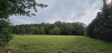 Szeroka działka idealna do budowy rozłożystego dom