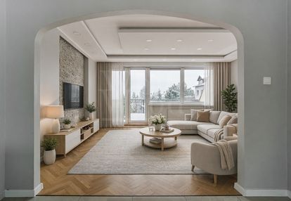 Szereg skrajny z widokiem na las- gdynia dąbrowa