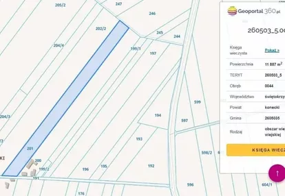 Działka na sprzedaż 119m2