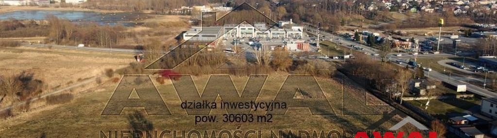 Działka inwestycyjna przy drodze wojewódzkiej