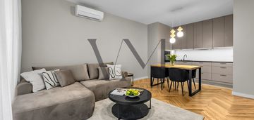 Nowoczesne mieszkanie 48 m2, handelsmana, wilanów.