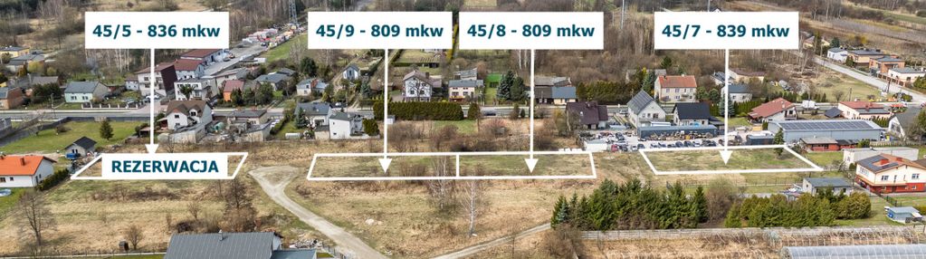 3 działki z mpzp pod zabudowę jednorodzinną