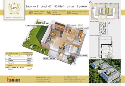 Prestiżowe mieszkanie z ogródkiem – aleja bohaterów