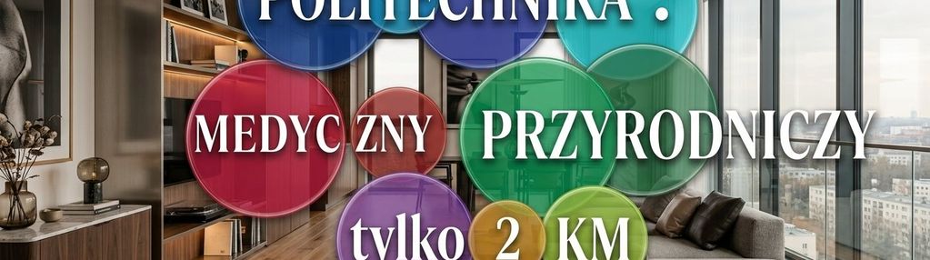 Politechnika, medyczny, przyrodniczy 2-pokoje nowe