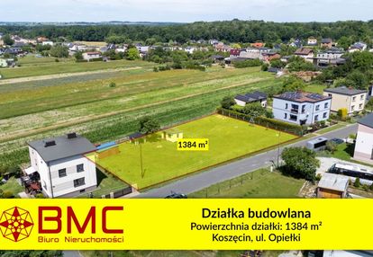 Działka budowlana koszęcin, ul. opiełki 1384m2