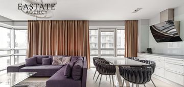 Apartament z panoramą centrum warszawy