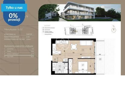 Design na czyżkówku. twój apartament z ogródkiem