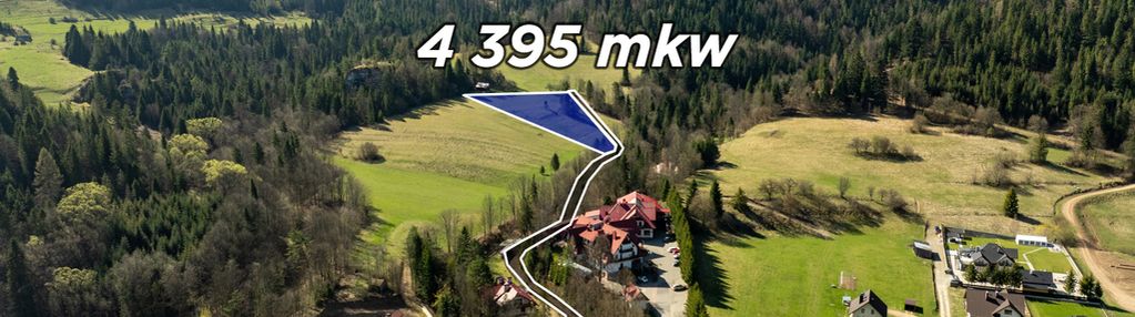 Działka widokowa | szlachtowa | ok. 4395 m²