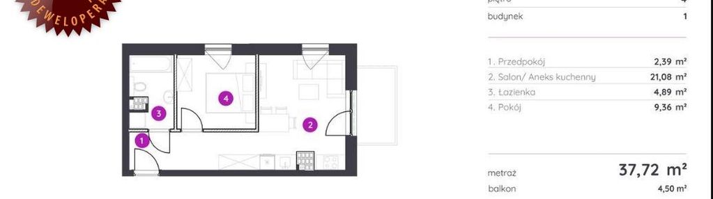 2 pok 38 m2 super lokalizacja