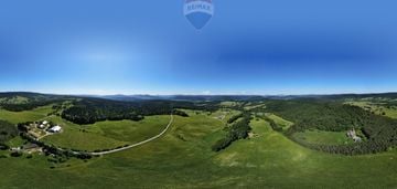 Krajobrazowa działka 1,2 ha. nowica. beskid niski.