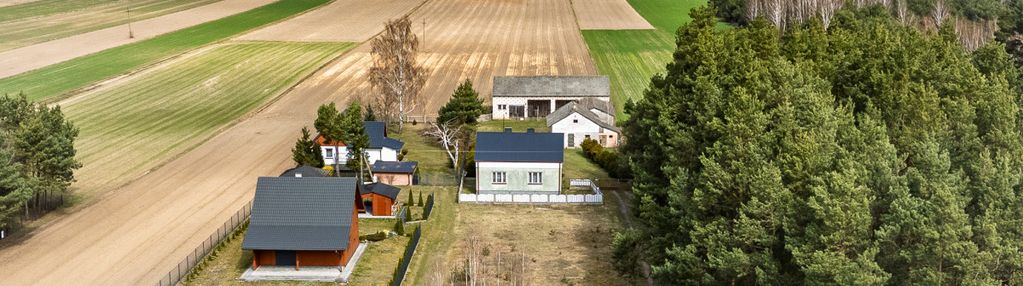 Działka z domem w otoczeniu lasów