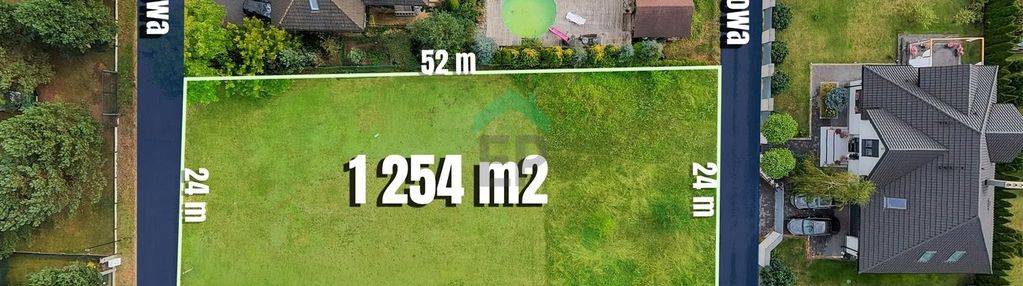 Działka z dojazdem z dwóch stron