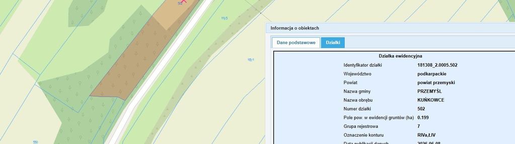 Na sprzedaż atrakcyjna działka, kuńkowce 20 arów, przemyśl
