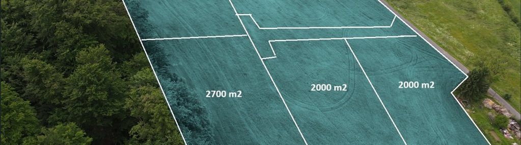 Malownicza działka pośród pól i lasu