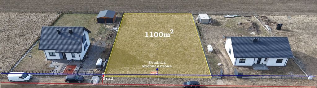 Działka budowlana 1100 m², arcelin gm.płońsk, mpzp