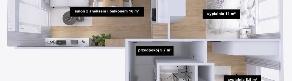 3-pok mieszkanie po remoncie / Psie Pole / 44,2m2