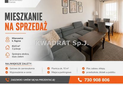 3-pokojowe mieszkanie 63,5 m² – mianowice